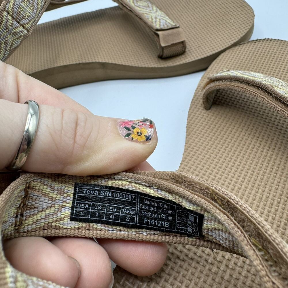 Teva Universal Tan Sand Aztec Womens Sandals Size 10 Water Trail Hiking - Picture 6 of 6